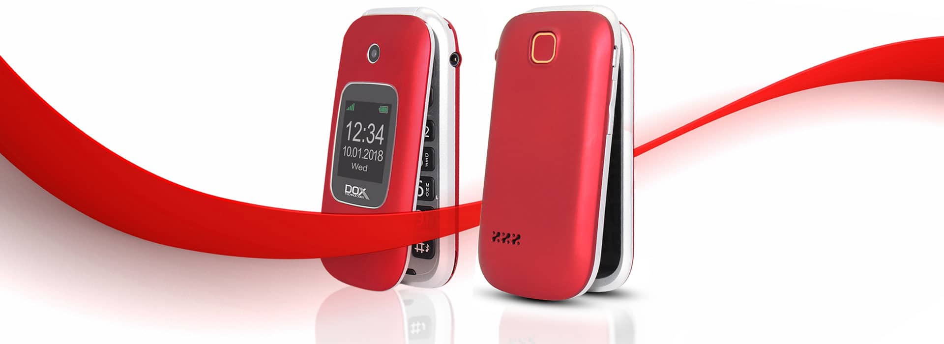 DOX - Flip Phone -V430-Red